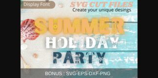 Summer Holiday Party Font Poster 1