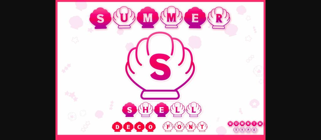 Summer Shell Font Poster 3