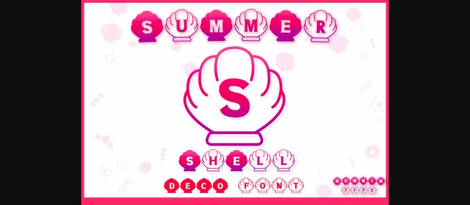 Summer Shell Font Poster 3