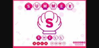 Summer Shell Font Poster 1