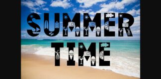 Summer Time Font Poster 1