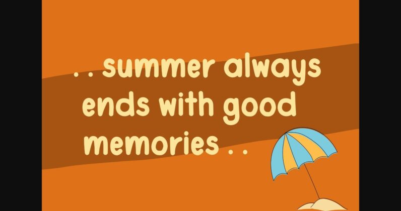 Summer Vibes Font Poster 2