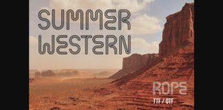 Summer Western Rope Font Poster 1