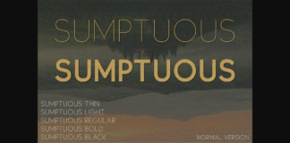 Sumptuous Font Poster 1