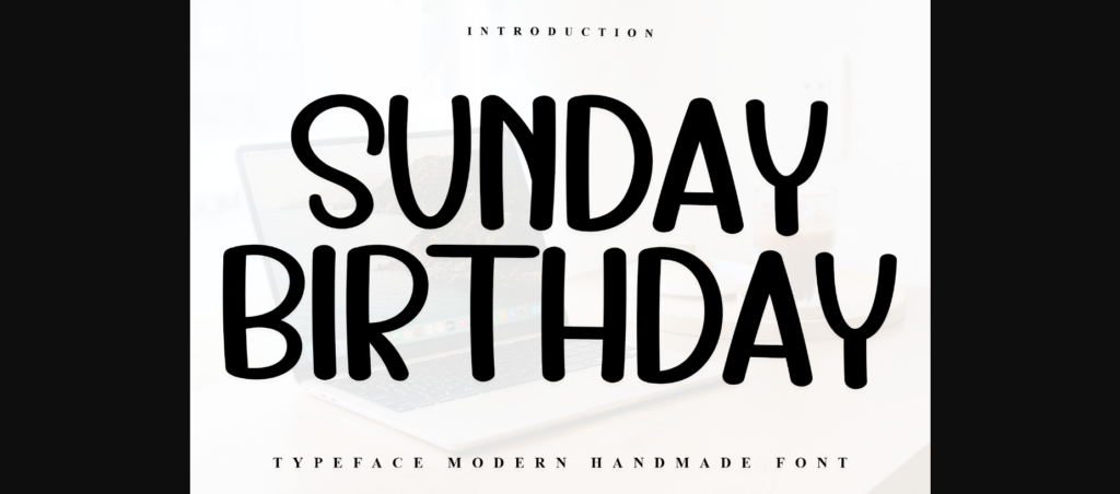 Sunday Birthday Font Poster 1