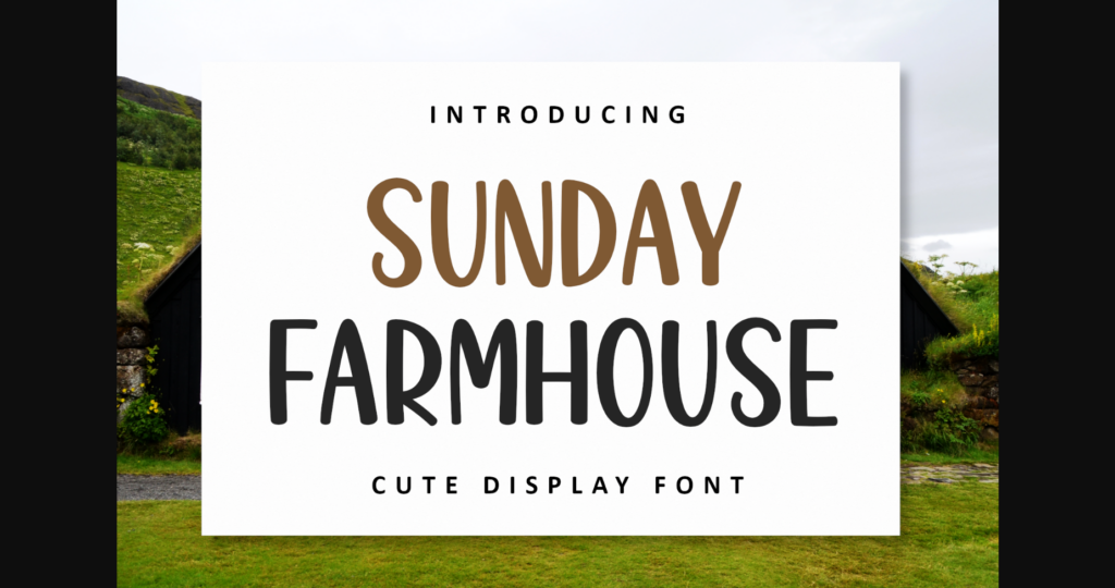 Sunday Farmhouse Font Poster 1