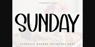 Sunday Font Poster 1