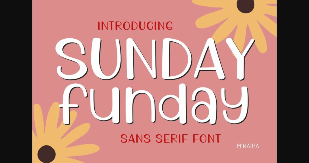 Sunday Funday Font Poster 3