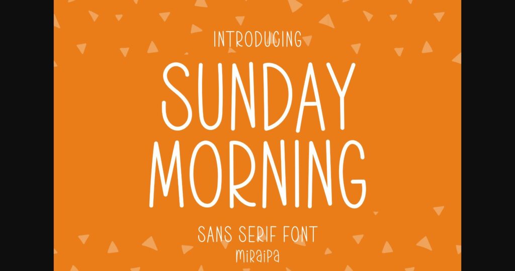 Sunday Morning Font Poster 1