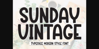 Sunday Vintage Font Poster 1