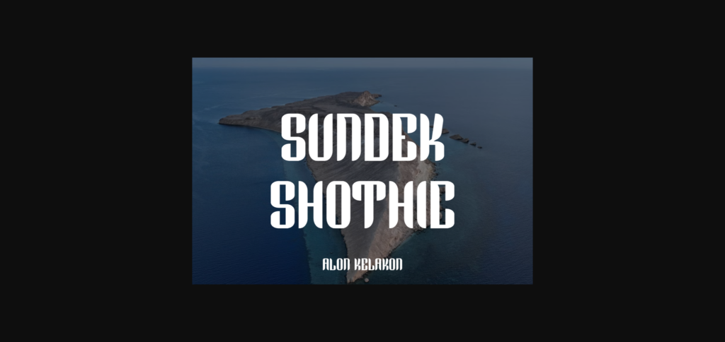 Sundek Shothic Font Poster 3