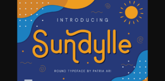 Sundylle Font Poster 1