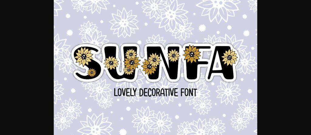 Sunfa Font Poster 1