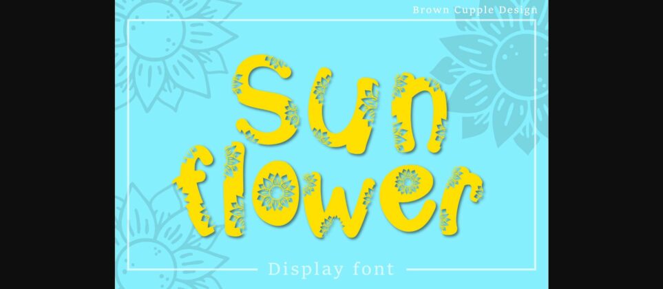 Sunflower Font Poster 1