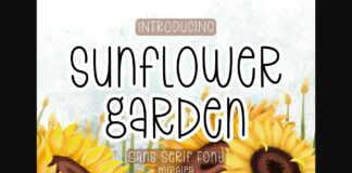 Sunflower Garden Font Poster 1