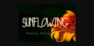 Sunflowing Font Poster 1