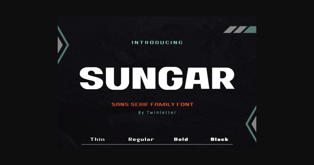 Sungar Font Poster 1