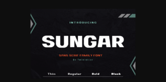 Sungar Font Poster 1