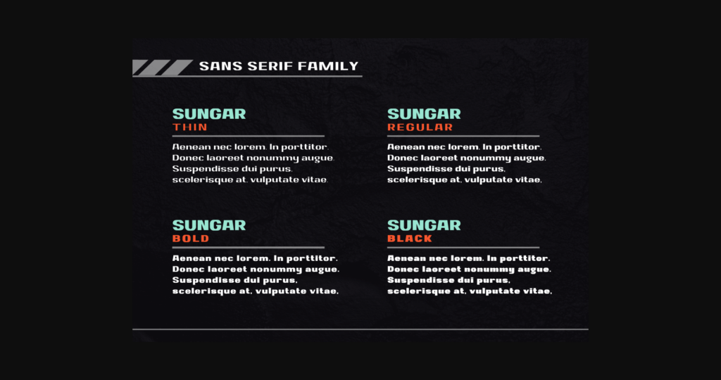 Sungar Font Poster 2