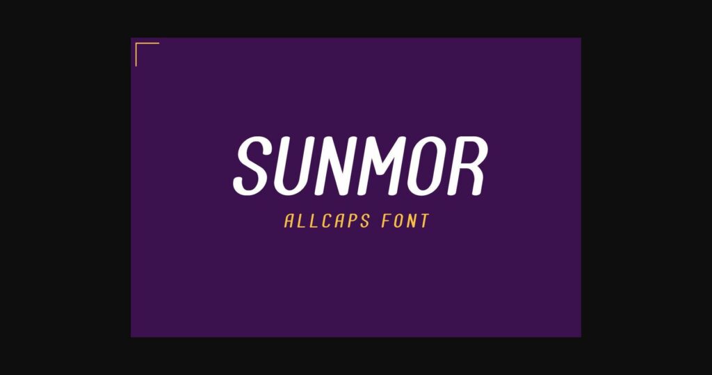 Sunmor Font Poster 3