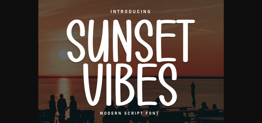 Sunset Vibes Font Poster 1