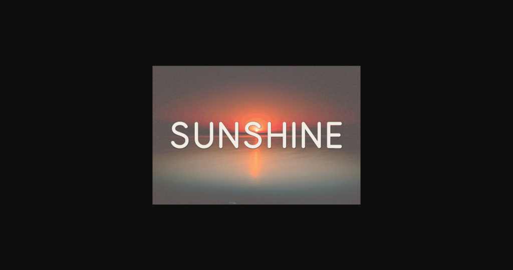 Sunshine Font Poster 3