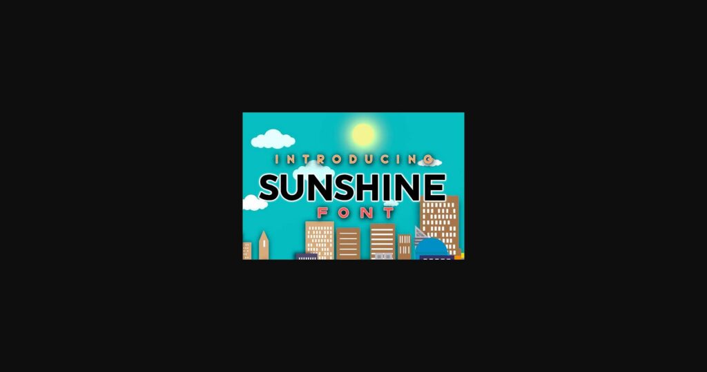 Sunshine Font Poster 1