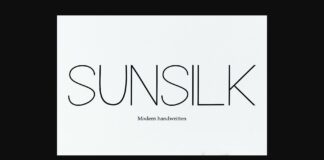 Sunsilk Font Poster 1