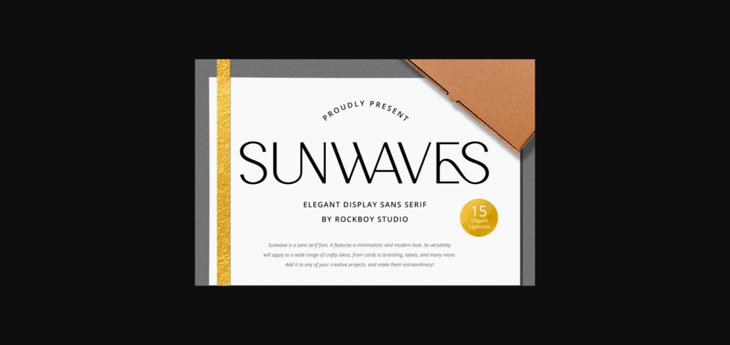 Sunwaves Font Poster 3