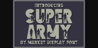 Super Army Font Poster 1