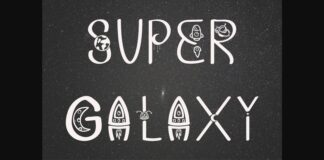 Super Galaxy Font Poster 1