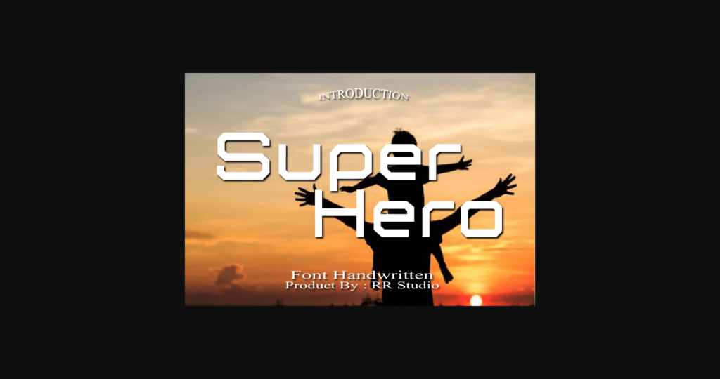 Super Hero Font Poster 1