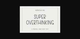 Super Overthinking Font Poster 1