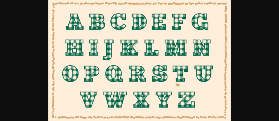 Super Plaid Font Poster 6