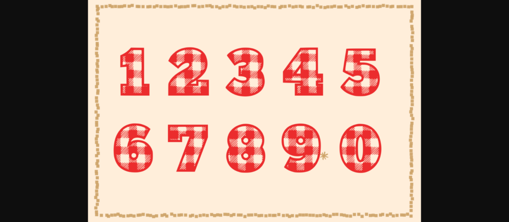 Super Plaid Font Poster 7