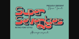 Super Seventies Font Poster 1