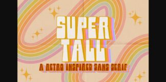 Super Tall Font Poster 1