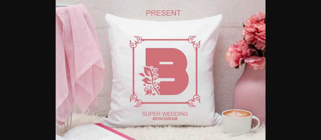 Super Wedding Monogram Font Poster 1