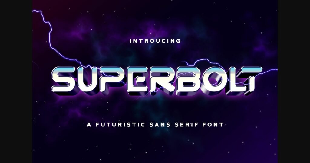 Superbolt Font Poster 3