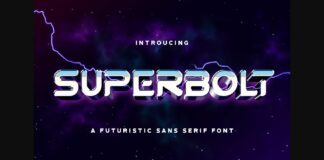 Superbolt Font Poster 1