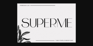 Superme Font Poster 1