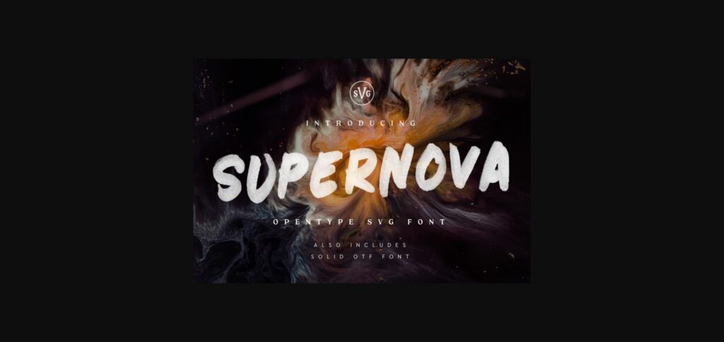 Supernova Font Poster 3