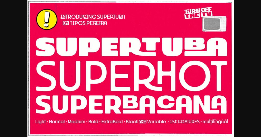 Supertuba Font Poster 1