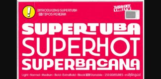 Supertuba Font Poster 1