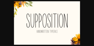 Supposition Font Poster 1