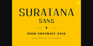 Suratana Sans Font Poster 1