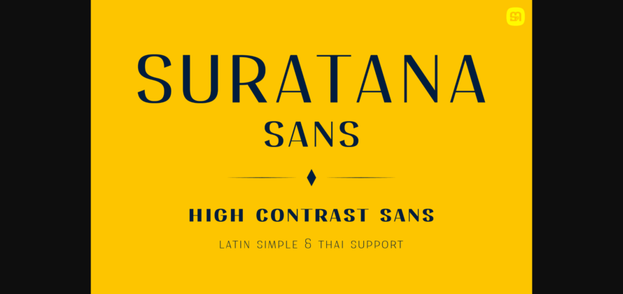 Suratana Sans Font Poster 1