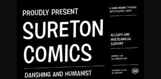 Sureton Comics Font Poster 1