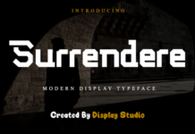 Surrendere Fonts