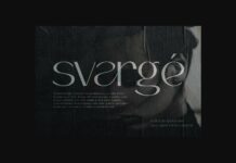 Svarge Font Poster 1